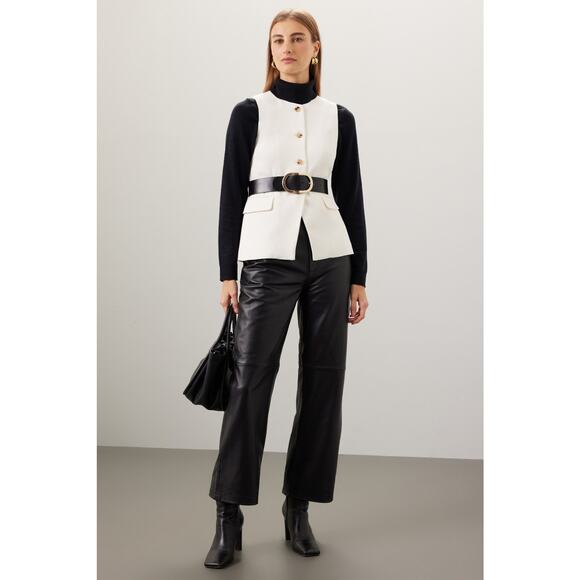 Veda Pants - Veda Womens Leather Pants Black Size 8